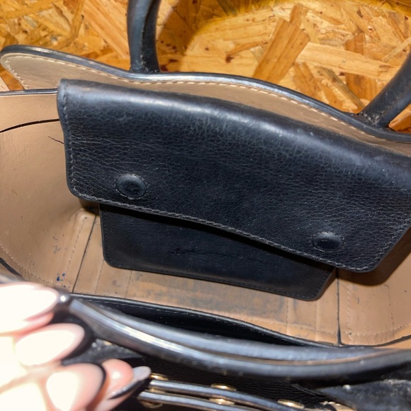 BURBERRY The Mini Leather Triple Stud Belt Bag In Black - Picture 9 of 15